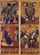 Barnaba Da Modena THe Coronation of the Virgin ,the trinity,the tirgin and child,the Crucifixion china oil painting artist
